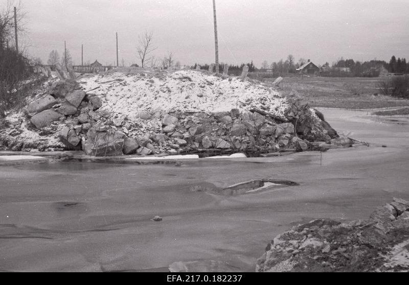 Explosive bridge on Rakke-Koeru highway