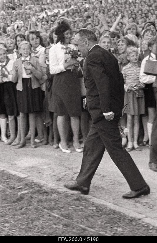 A.i. Mikojan at the 25th anniversary celebrations of the Estonian Soviet Union.