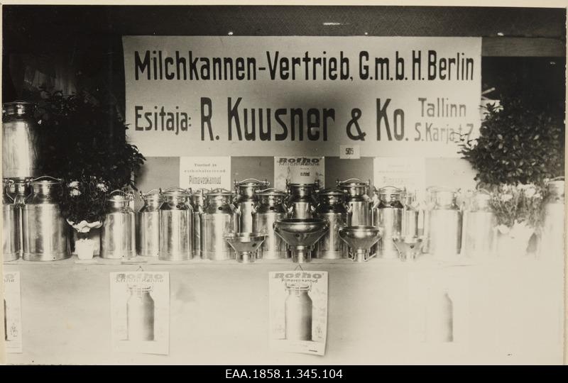 Company Milkkannen-Vertrieb G.m.b.H Berlin Milk Traffic demand exhibition in Tartu