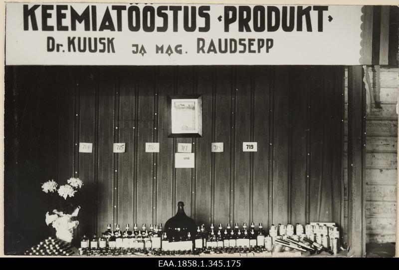 Chemical industry "Produkt" exhibition at Tartu exhibition