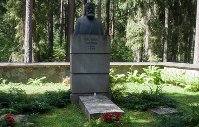 Livimaa : C. R. Jakobson's grave hill New-Wändras = Livland rephoto