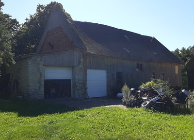 Photo. The water supply of the Nõva waterwater, built up for a locomotive. Black and white. Located: Hm 7975 - Technical monuments of Haapsalu district rephoto
