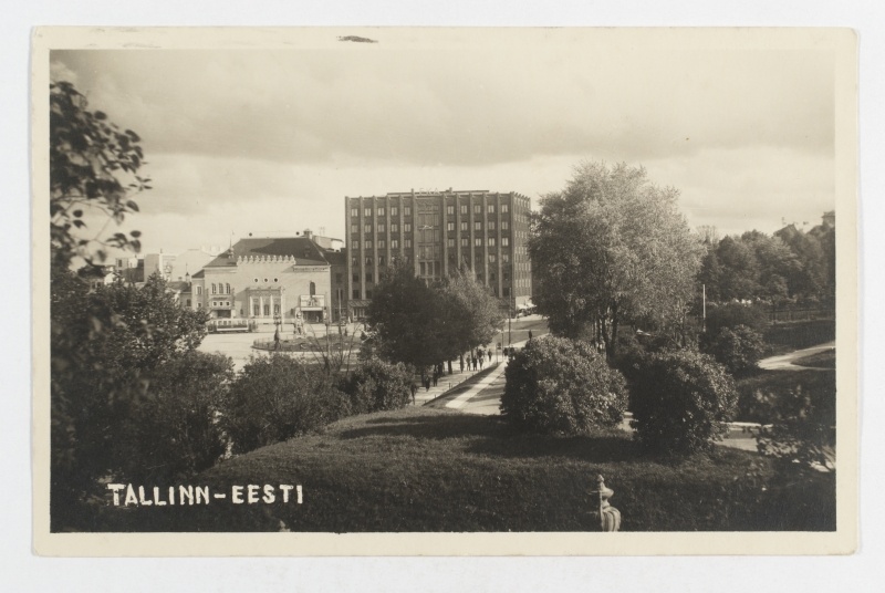 View of the buildings near the Tallinn Freedom Square