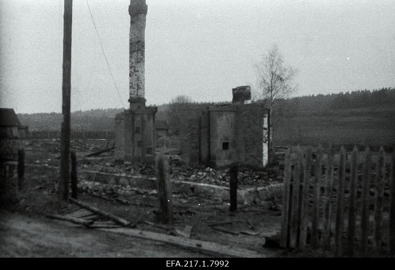 The ruins of residential buildings [Vaokülas].