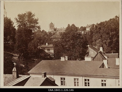 Vallikraavi Street, Rector Oettingen's house at the same time  duplicate photo