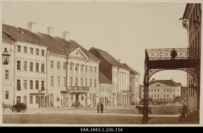 Tartu Raekoja square from the end of the University Street  duplicate photo