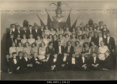 Corporate "Estonia" ball in the convention building, group photo  similar photo