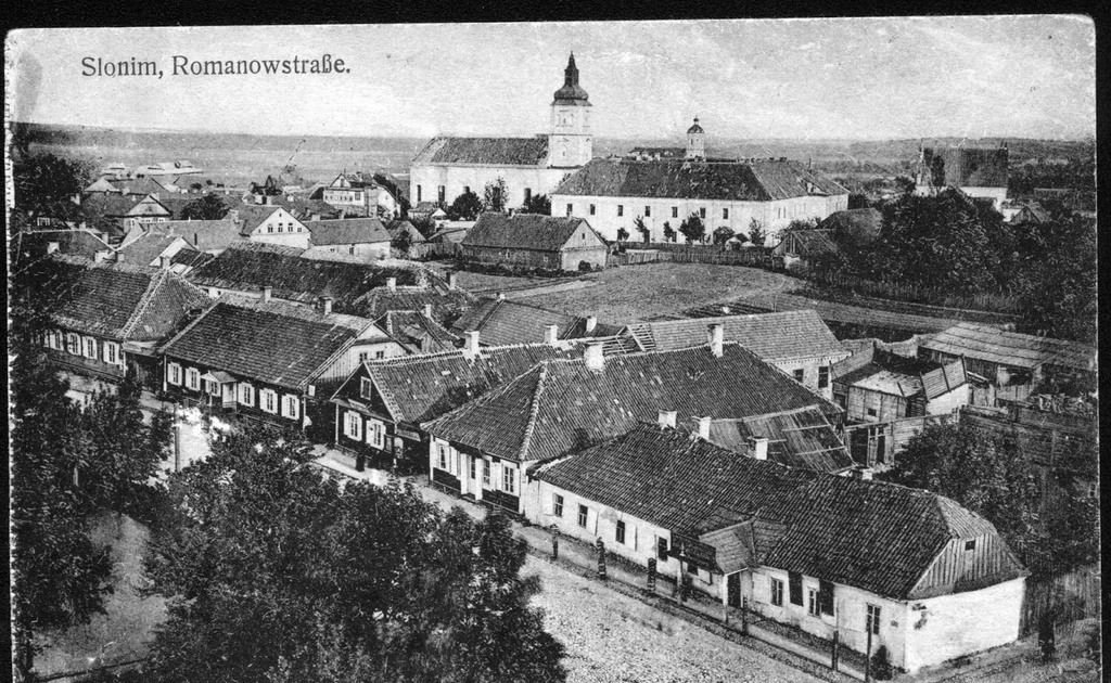 Slonim, Romanowstrasse / Слонім, вул. Раманаўская (1916?)