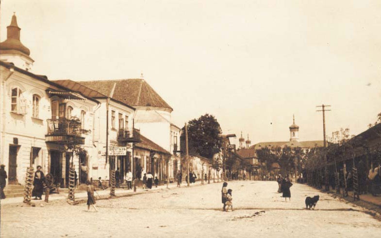 Słonim, Rynkavaja, Bernardynski. Слонім, Рынкавая, Бэрнардынскі (1915) - lang