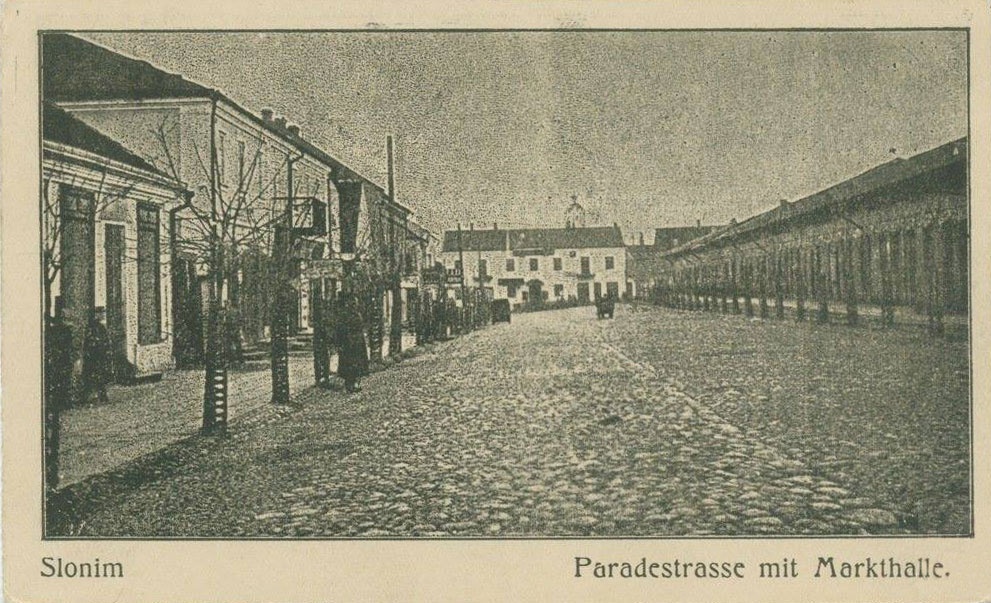Słonim, Rynkavaja-Mienskaja. Слонім, Рынкавая-Менская (1916) - lang