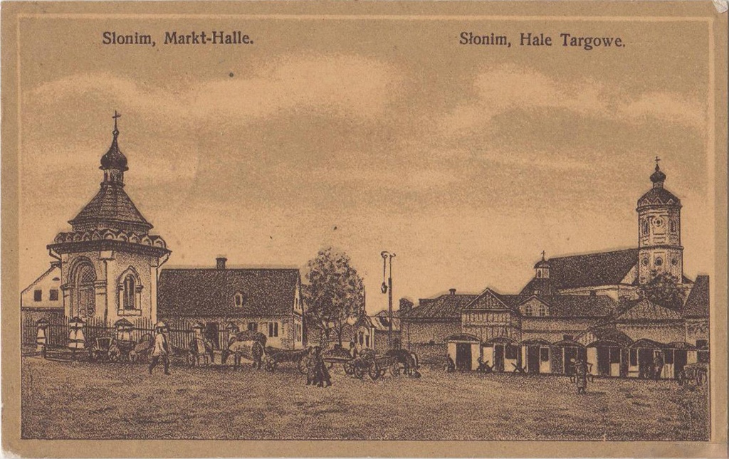 Słonim, Rynak, Bernardynski. Слонім, Рынак, Бэрнардынскі (1915) - lang