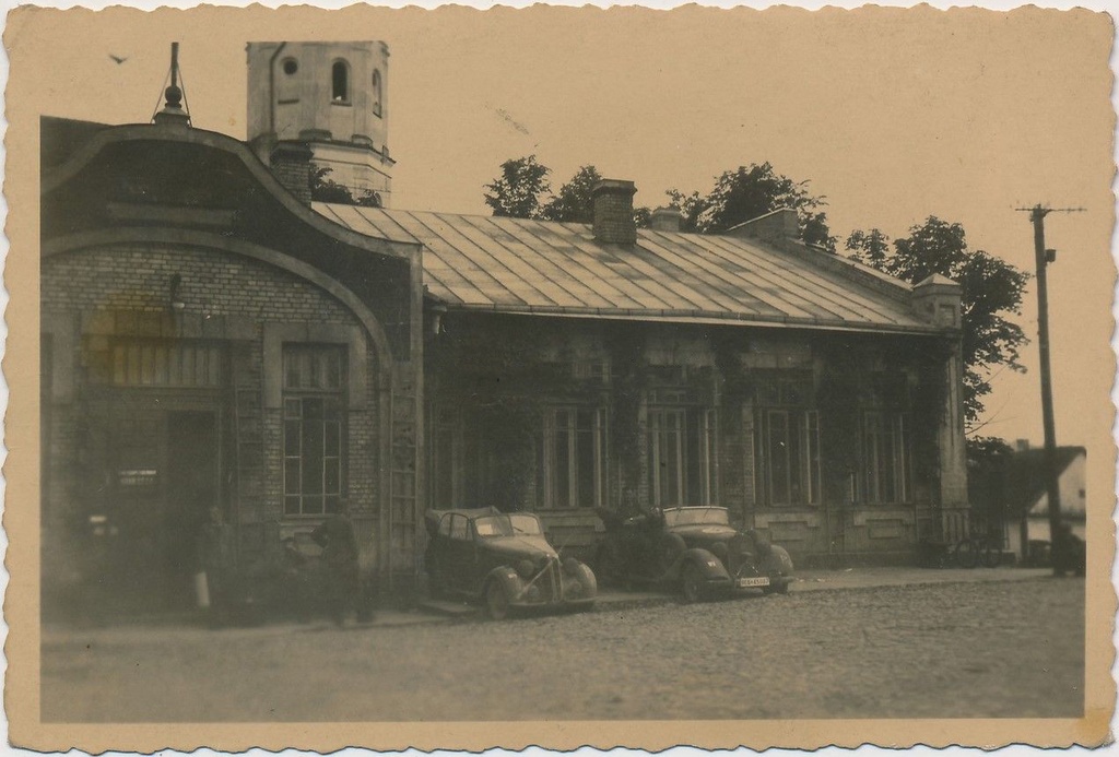 Słonim, Bernardynskaja, Bank. Слонім, Бэрнардынская, Банк (1941) - lang