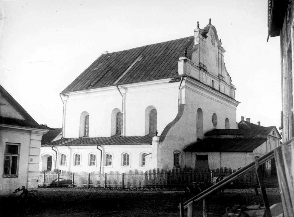 Słonim, Školny Dvor, Vialikaja synagoga. Слонім, Школьны Двор, Вялікая сынагога (1930) (4) - lang