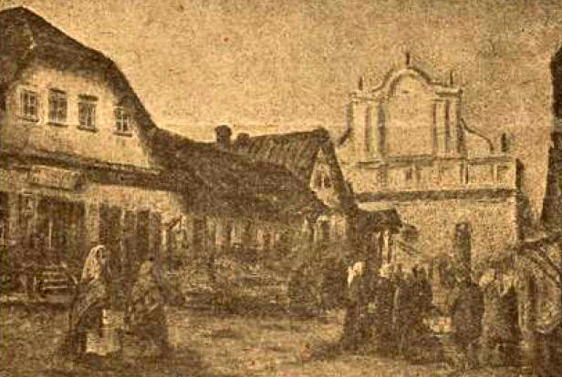 Słonim, Školny Dvor. Слонім, Школьны Двор (1918) - lang
