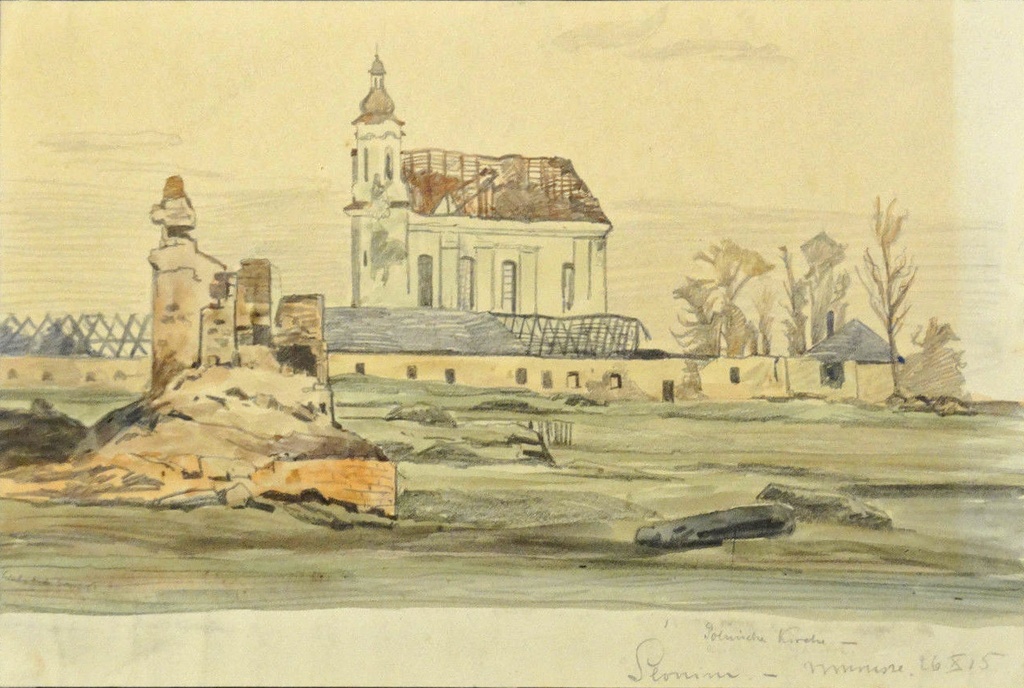 Słonim, Ščara-Zamoście. Слонім, Шчара-Замосьце (L. Morisse, 16.10.1915) - lang