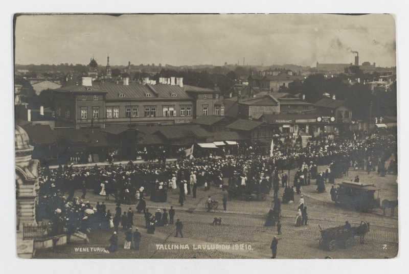 Russian market in Tallinn, 1910