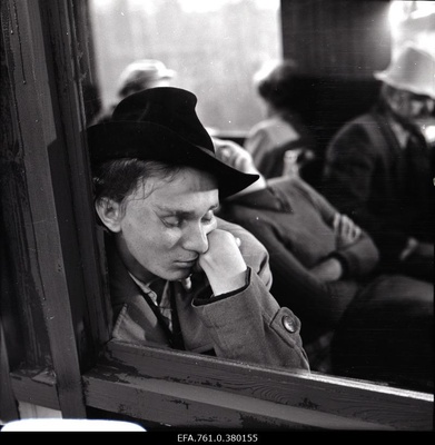 A scene from the film "Metscanners". Tõnu in the role of Arvo Kukumägi  duplicate photo