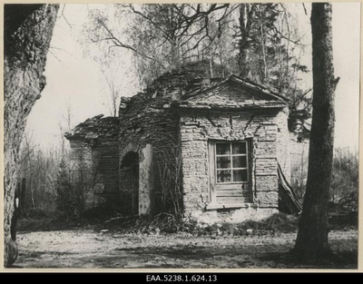 In ruins, pavilion in Orgita Manor Park  duplicate photo