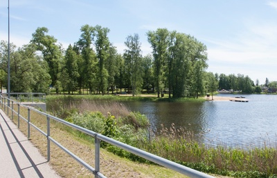 Räpina vaade, Paisjärv ja Miikaeli kirik rephoto