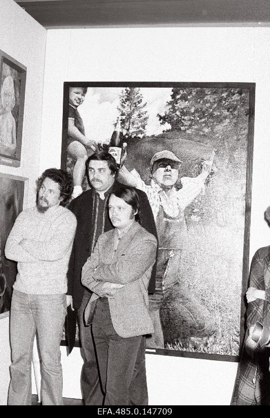 The exhibition of the works of young artists in the Art Hall.