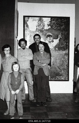 The exhibition of the works of young artists in the Art Hall.  similar photo