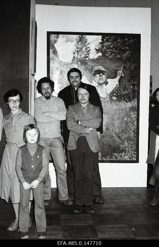 The exhibition of the works of young artists in the Art Hall.