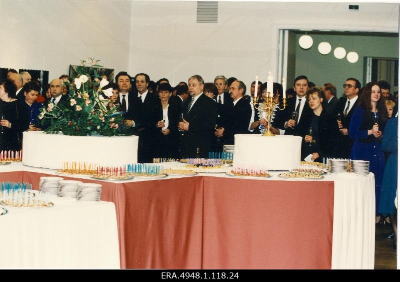 Acceptance of the board of the Electoral Union "Koonderakond ja Maarahva Ühendus" in the event of the victory of the elections of the VIII Riigikogu in the Tallinn Art Hall. Guests.