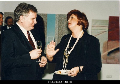 Acceptance of the board of the Electoral Union "Koonderakond ja Maarahva Ühendus" in the event of the victory of the elections of the VIII Riigikogu in the Tallinn Art Hall.  similar photo