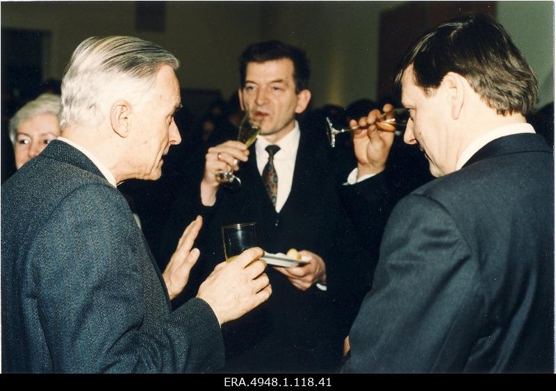 Acceptance of the board of the Electoral Union "Koonderakond ja Maarahva Ühendus" in the event of the victory of the elections of the VIII Riigikogu in the Tallinn Art Hall. Guests.