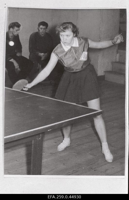 The final tournament in the table tennis is the best in the world during the winter spartachiat Tiiu Kollist.