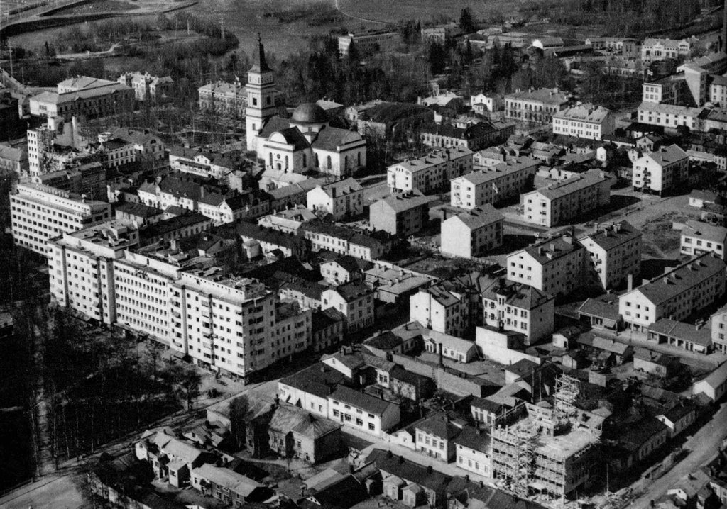 Basket 1955 19 Municipal Katu - City of Oulu, Finland: Hallituskatu area around 1950