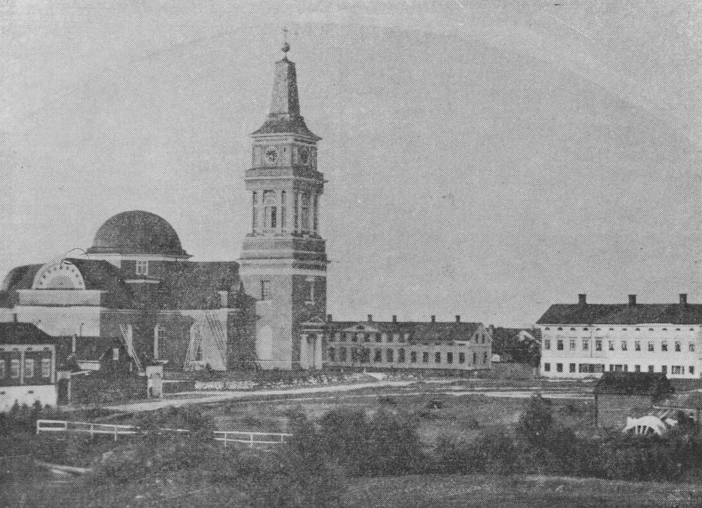 Oulu Cathedral before 1881 - The Oulu Cathedral before the statue of Frans Michael Franzén was built in 1881.