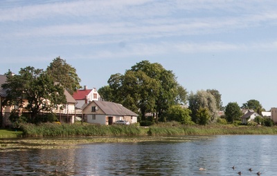 fotopostkaart, Suure-Jaani khk, Suure-Jaani, järv, ümbrus, u 1935 rephoto