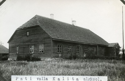 Pati municipality Kalita 6-kl Algkooli building  duplicate photo