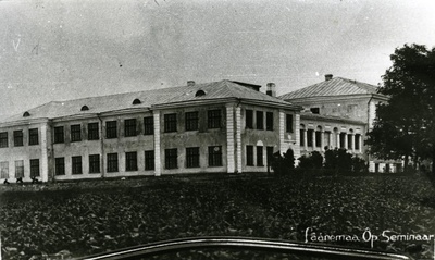 Läänemaa Teachers Seminar building and students and teachers from 1931 to 1932  similar photo
