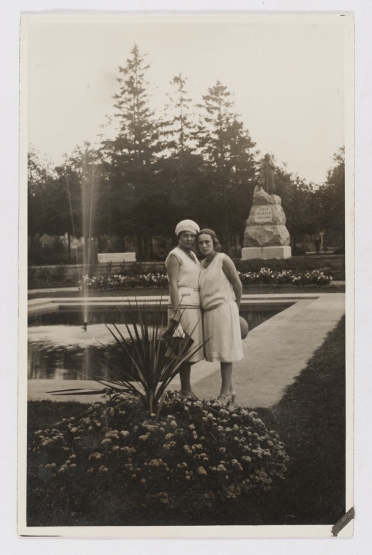 Two women in Pärnu Koidula Park, 1930