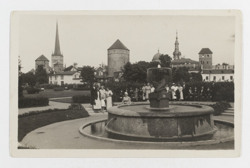 Blowing in the Tower Square in Tallinn