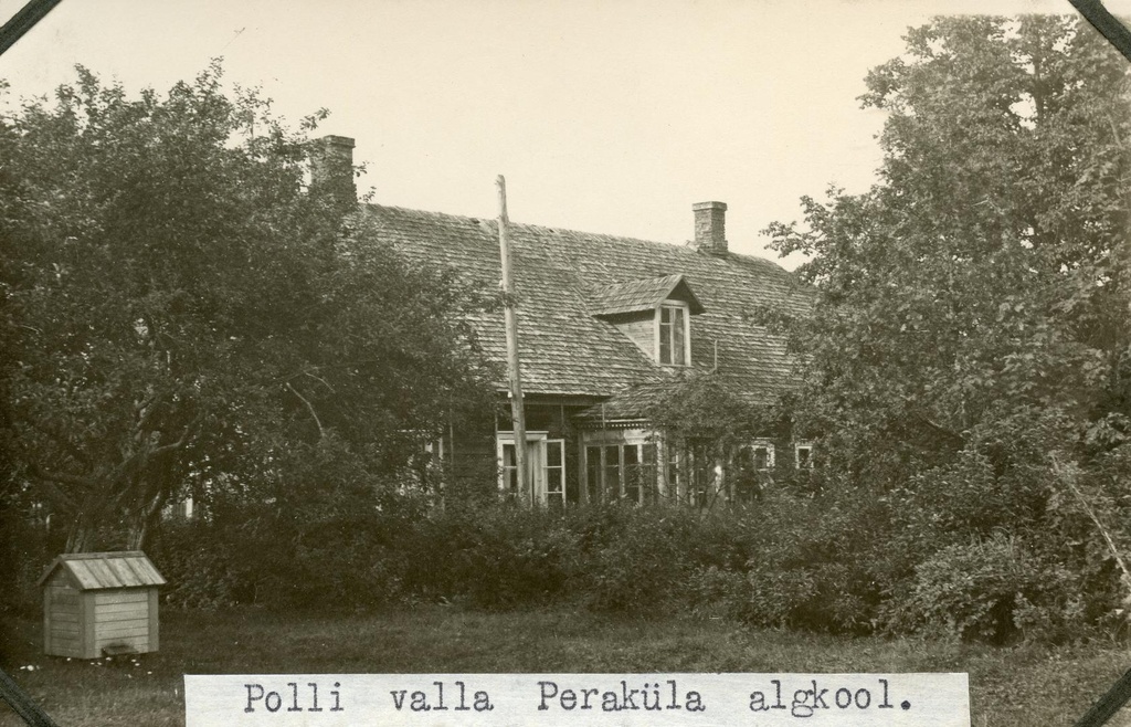 Building of the primary school in Peraküla, Polli rural municipality