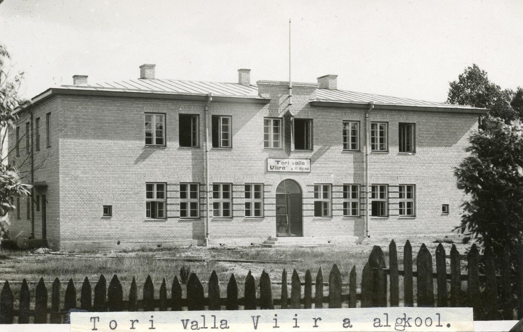 Tori municipality Viira 6-kl Start school building (built 1935)