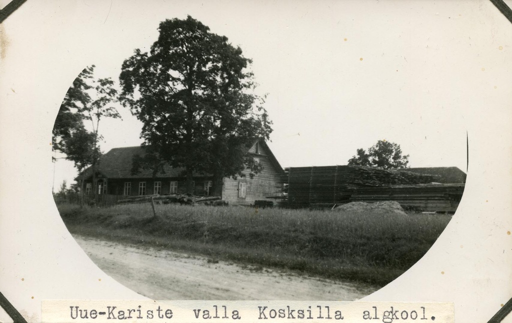 New-Kariste municipality Kosksilla 6-kl Algkooli building