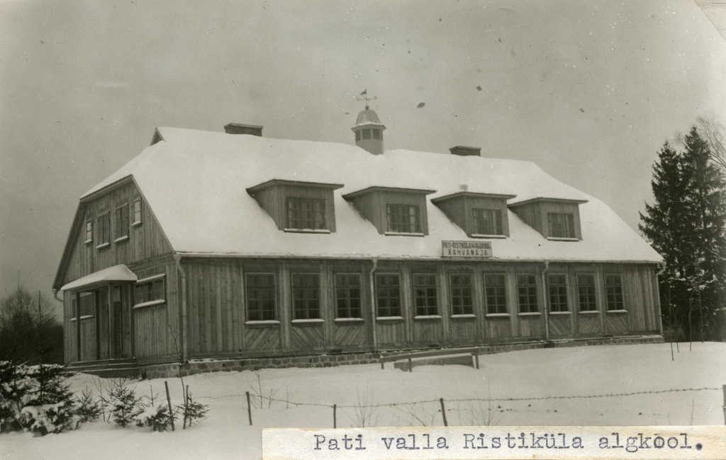 Pati-Ristiküla primary school building in pati rural municipality