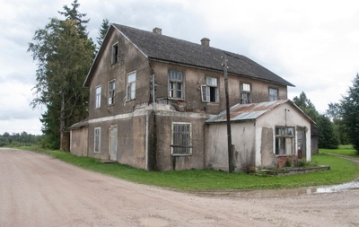 fotopostkaart, Tarvastu khk, Mõnnaste meierei, postiagentuur, u 1925 rephoto
