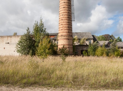 foto, Viljandimaa, Meleski klaasivabrik, välisvaade, u 1960 rephoto