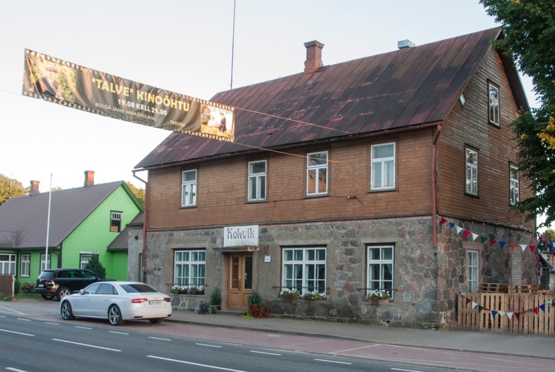 fotopostkaart, Kolga-Jaani khk, Kolga-Jaani Tarvitajate Ühisuse kauplus, postitempel 30.12.1929 rephoto