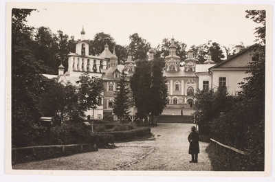 Old church and court of the Petser monastery  duplicate photo