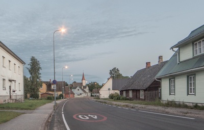 trükipilt, Suure-Jaani khk, Suure-Jaani, Tallinna tn, u 1910, J. Litteri kirjastus rephoto