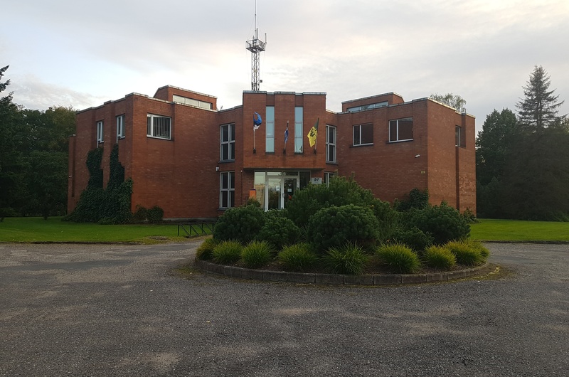 The main building of Sindi sovhoosi. Architect Ain Padrik rephoto