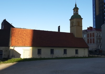 The view of the Holy Crossing Church of John from the south. rephoto