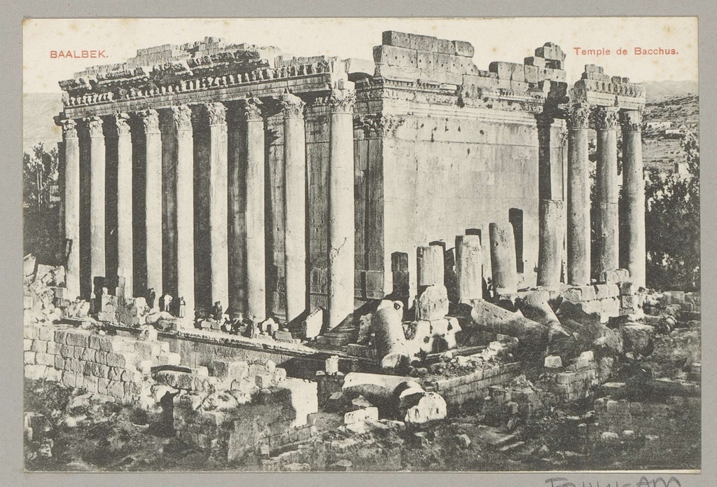 Baalbek. Temple de Bacchus, Tempel van Bacchus in Baalbek