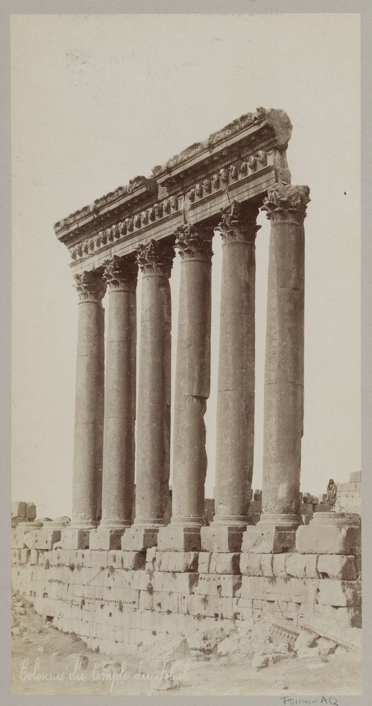 Pilaren van de Tempel van Jupiter in Baalbek, Colonnes du temple du Soleil